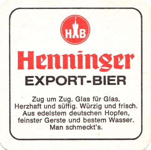 frankfurt f-he henninger pferd 2b (quad185-export bier-schwarzrot)
